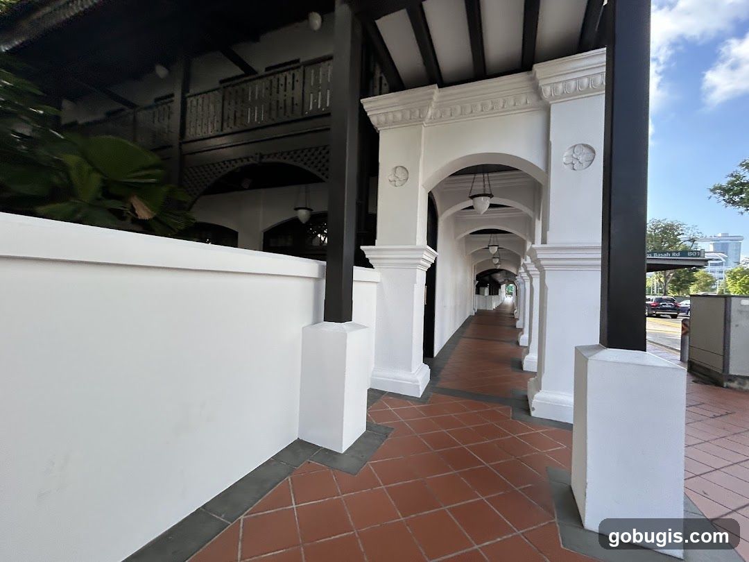 Covered Walkway with Arches