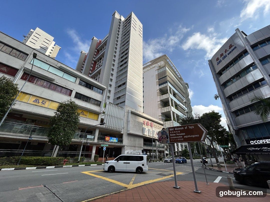 Street View with Buildings and Signage