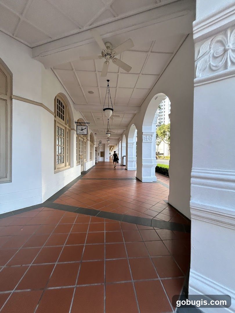 Covered Walkway with Arches