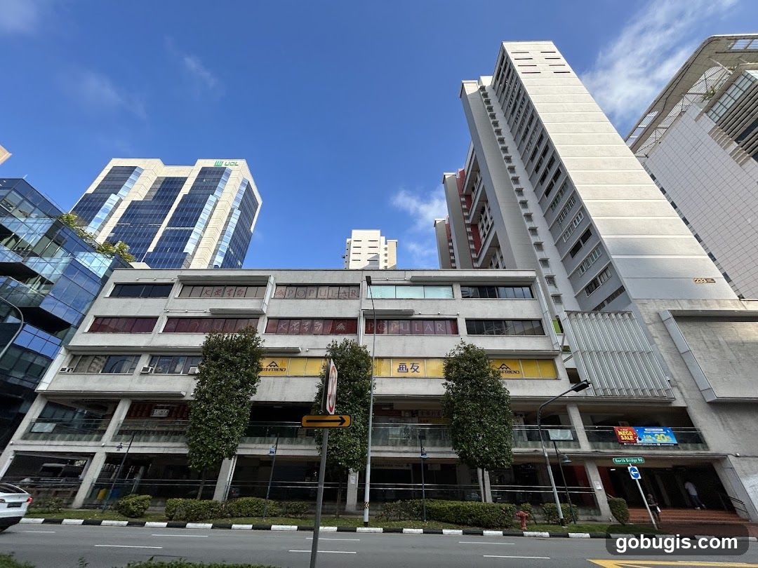 Modern Buildings with Shops