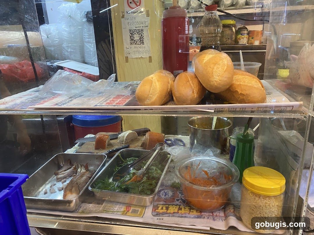 Sandwich Ingredients Display