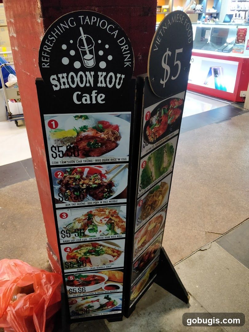 Shoon Kou Cafe Menu
