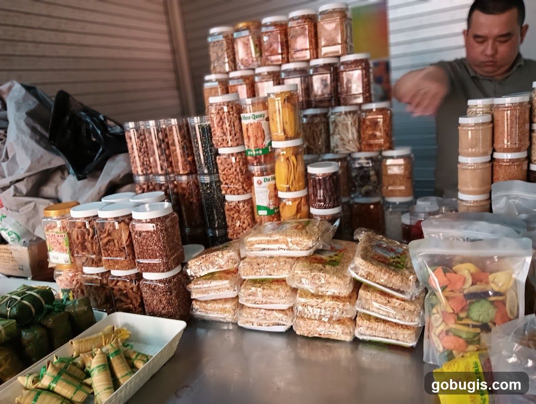 Market Stall with Dried Goods
