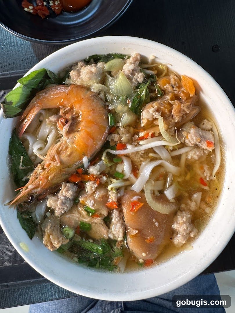 Noodle Soup with Shrimp and Pork