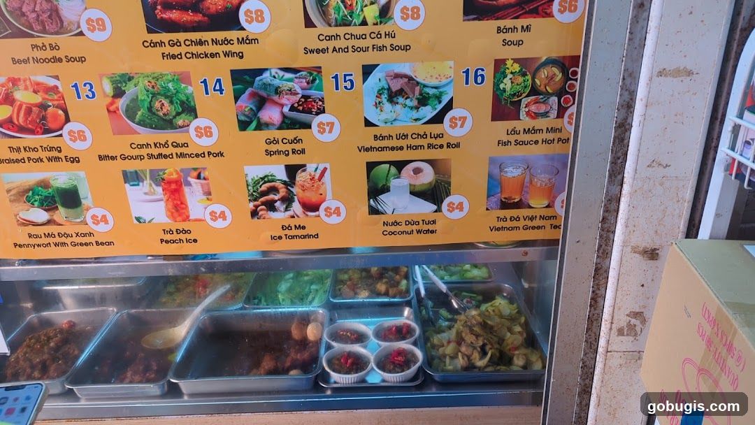 Vietnamese Menu
