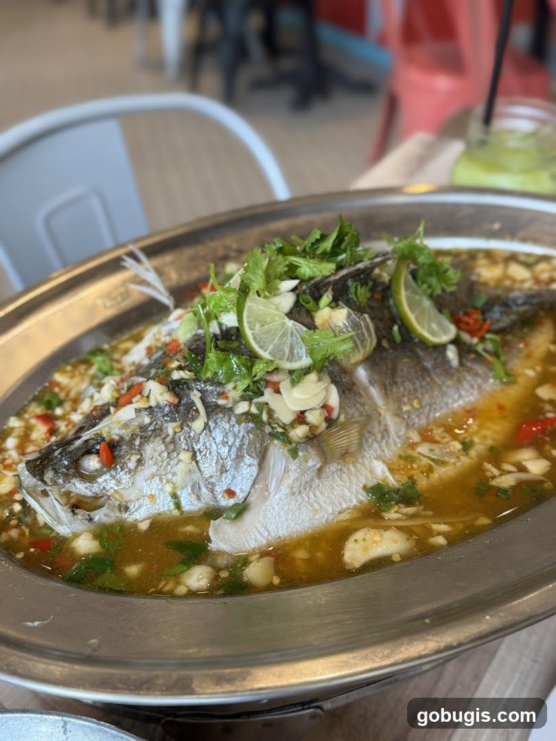 Steamed Fish with Lime and Chili