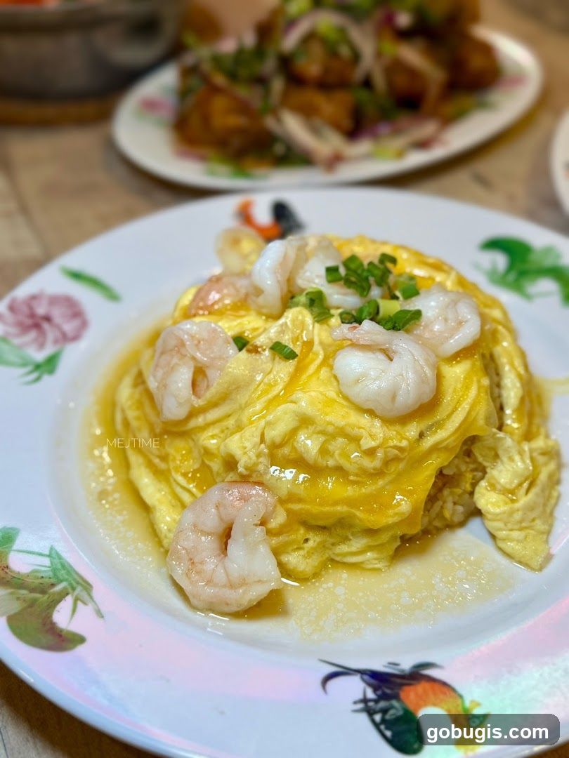 Shrimp Omelet Rice