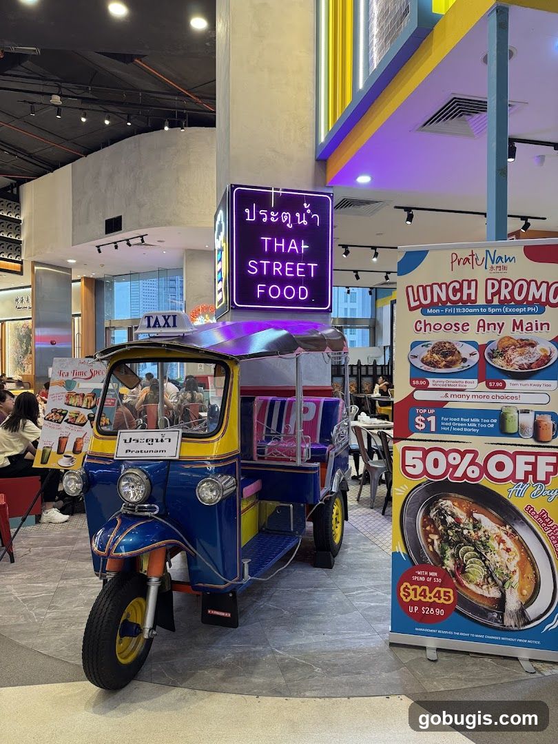 Thai Street Food Tuk-Tuk Display