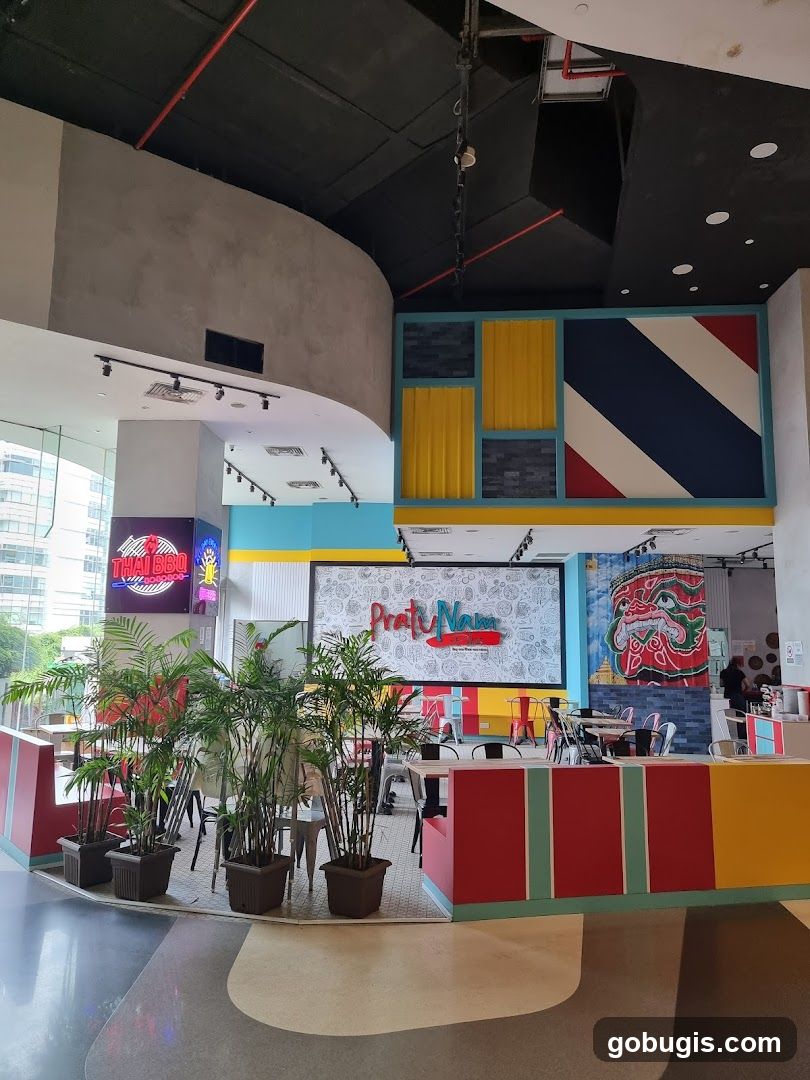 Restaurant Interior with Thai Decor