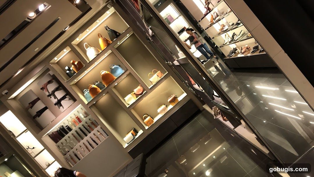 Store Interior with Handbags and Shoes
