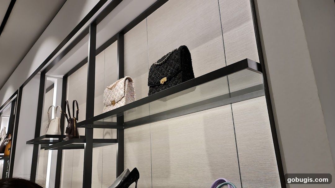 Handbags and Shoes on Display