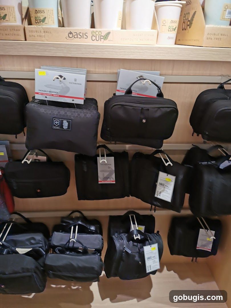Bags and Cups Display