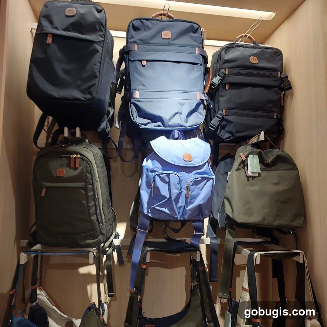 Backpacks on Display