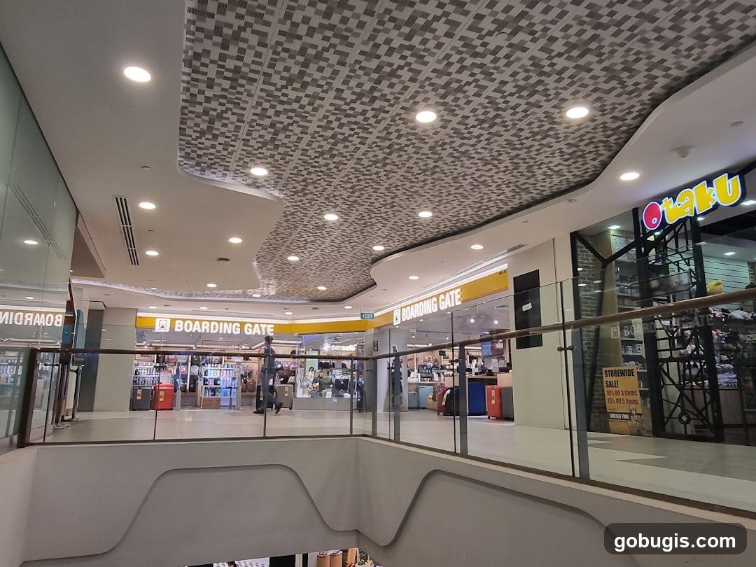 Mall Interior with Shops