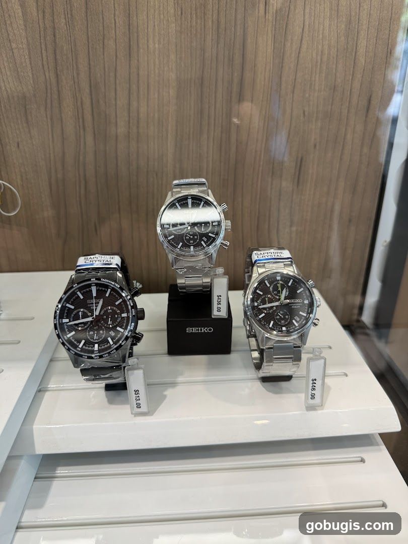 Seiko Watches Display