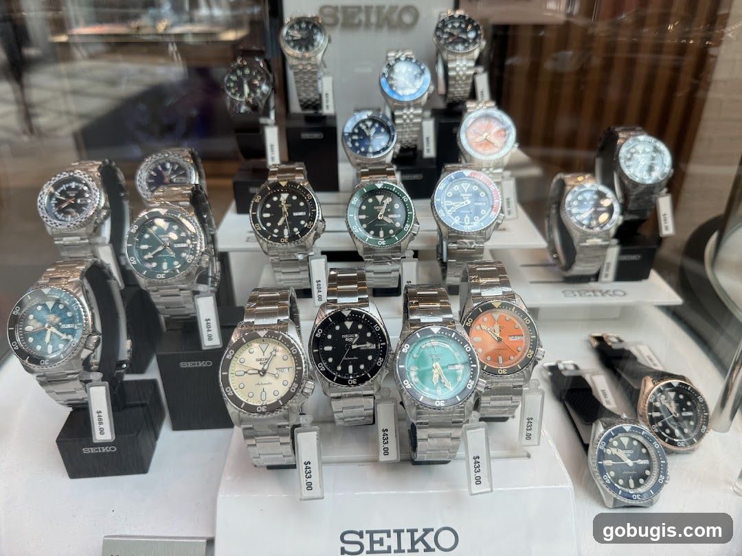 Seiko Watches Display