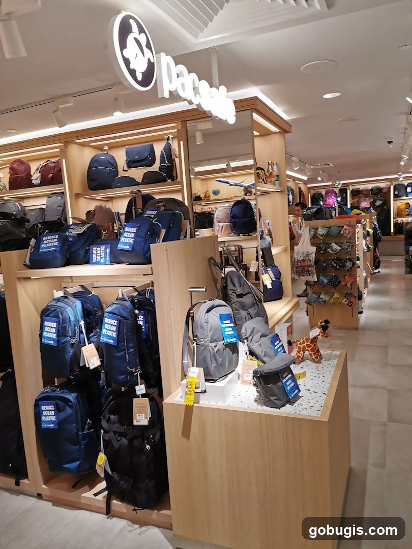 Bags on Display in a Store