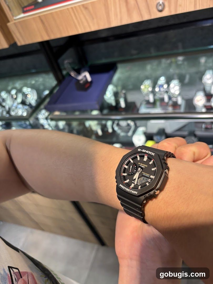 Person wearing a G-Shock watch