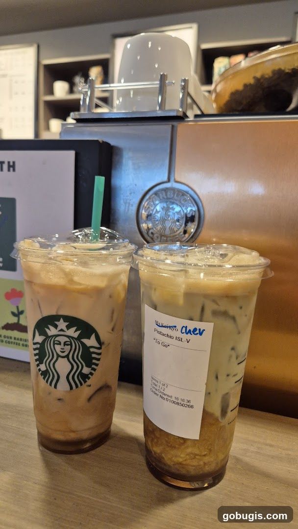 Two Iced Coffee Drinks