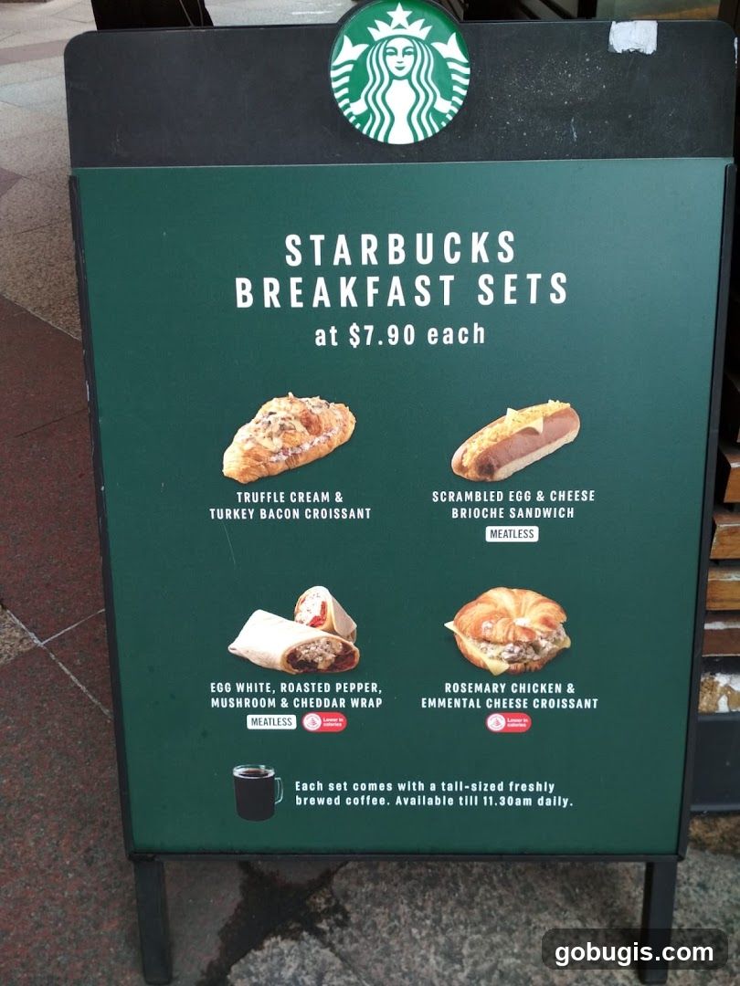 Starbucks Breakfast Sets