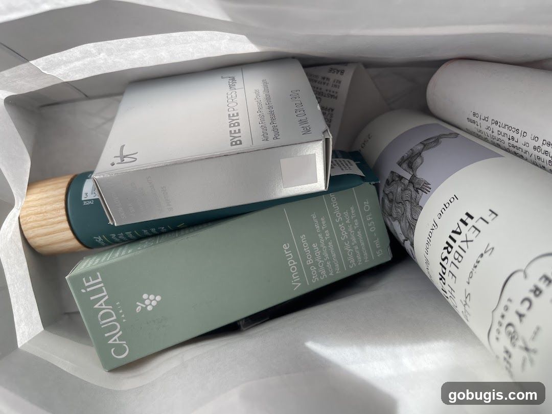 Cosmetic Products in a Bag