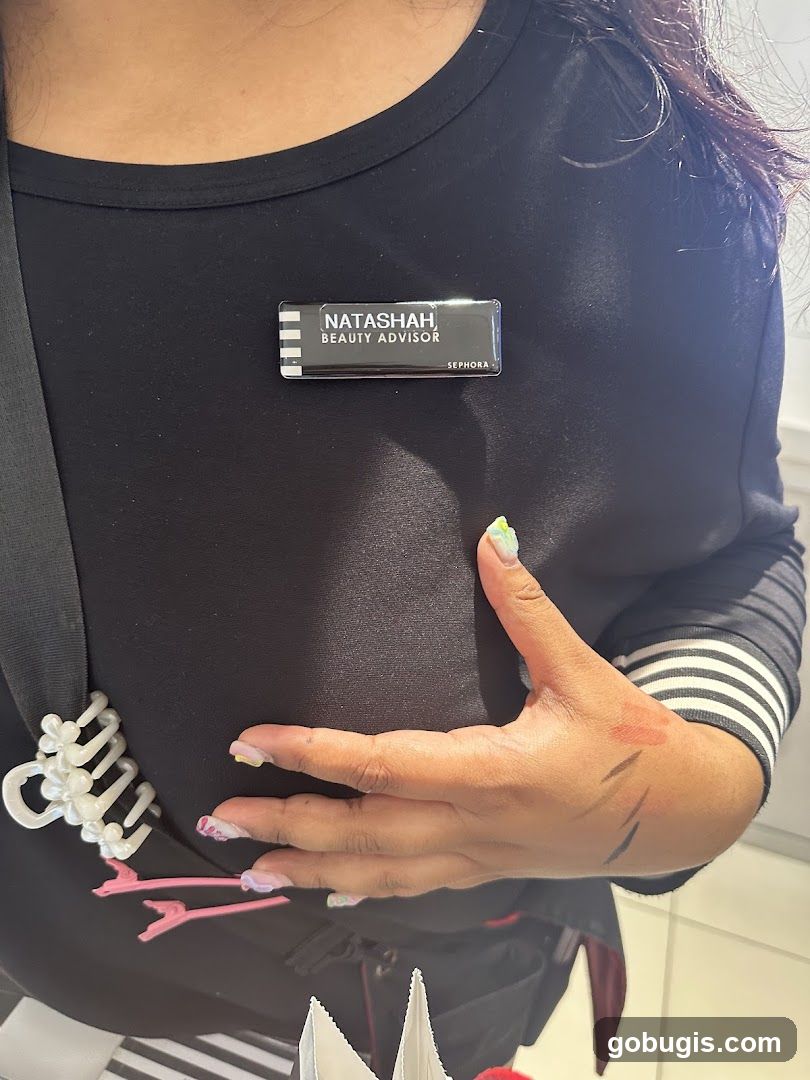 Sephora Beauty Advisor Name Tag