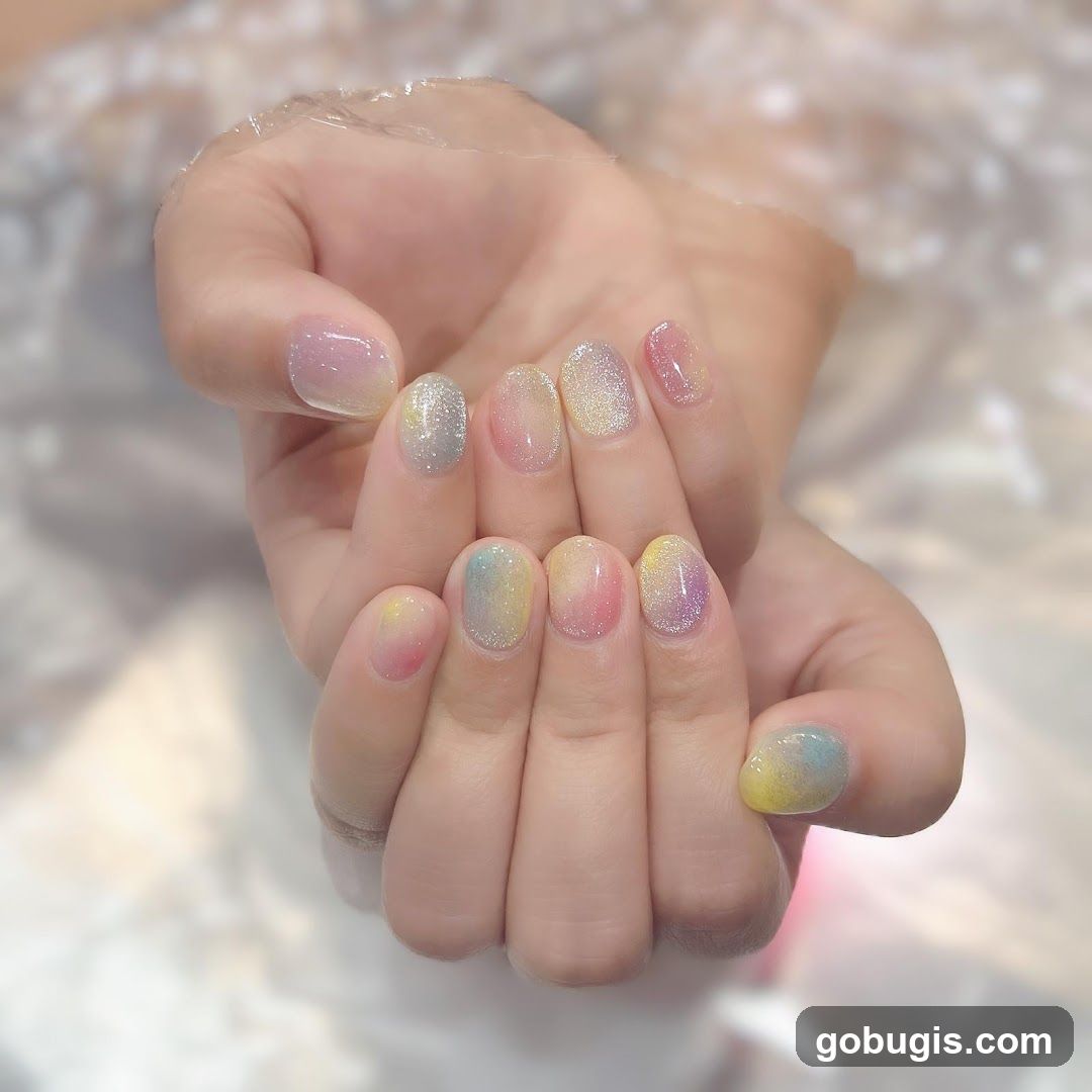 Ombre Glitter Nails