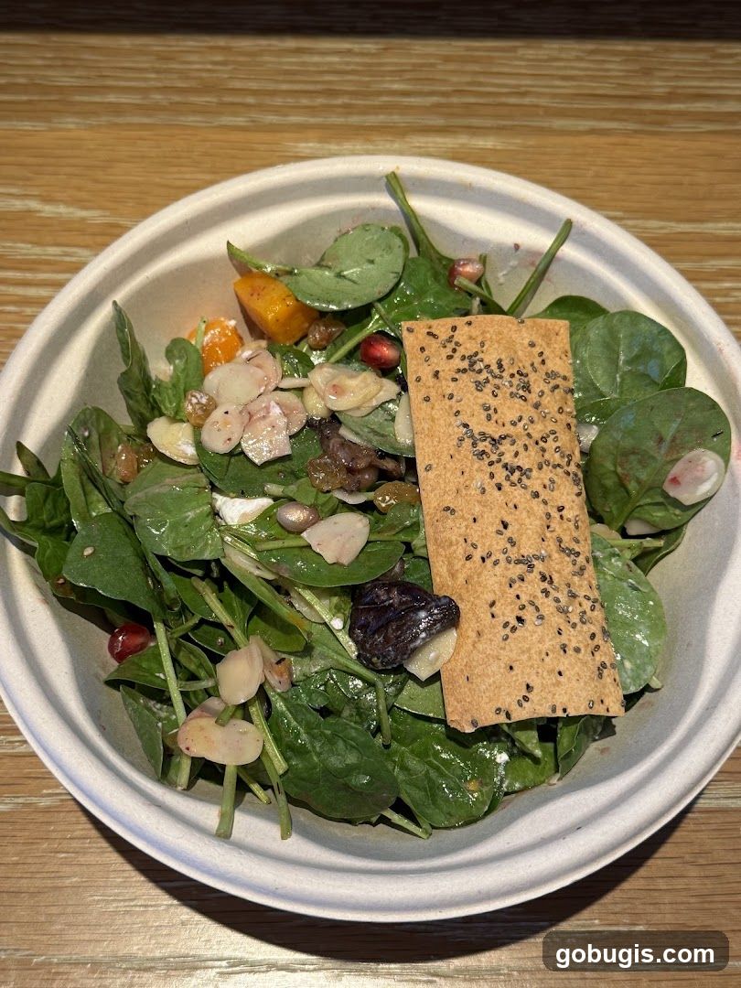 Spinach Salad with Toppings