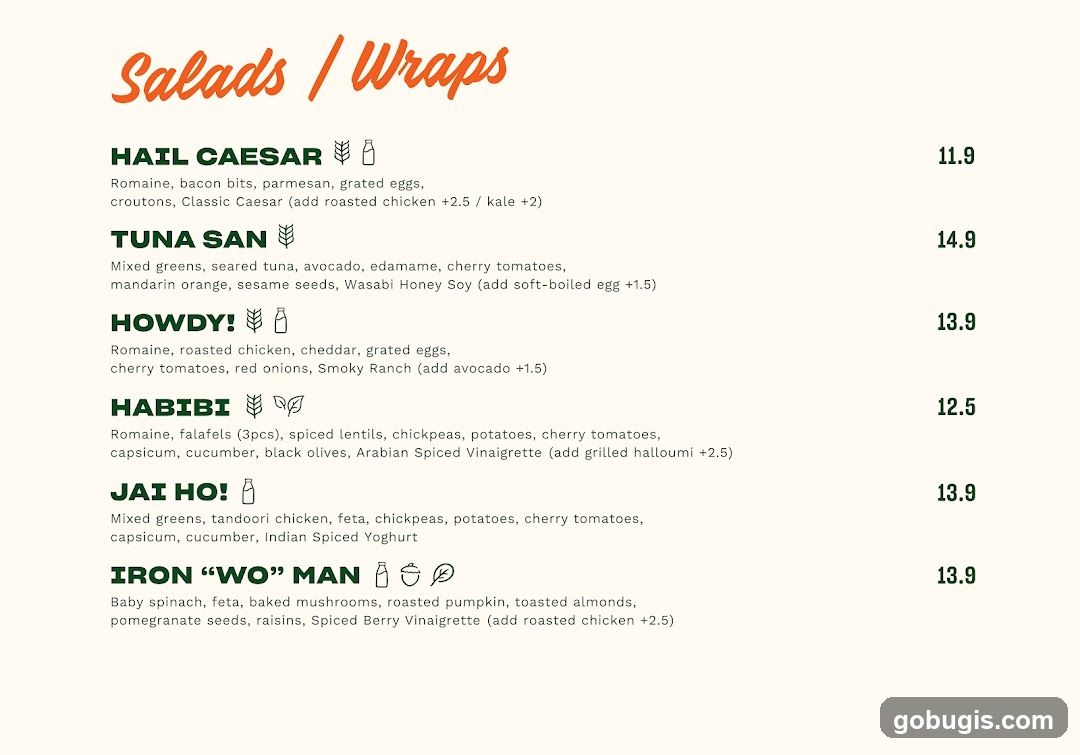 Salads / Wraps