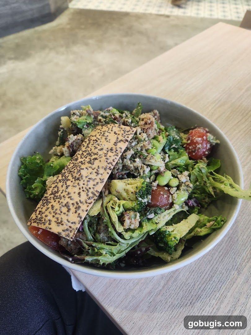 Salad with Cracker