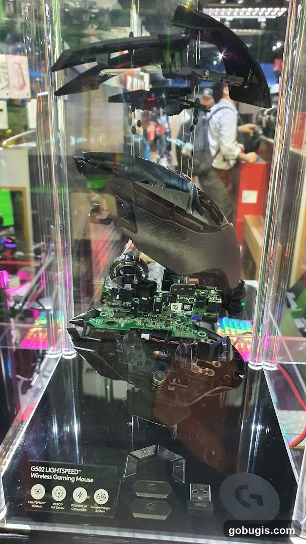 Disassembled Gaming Mouse Display
