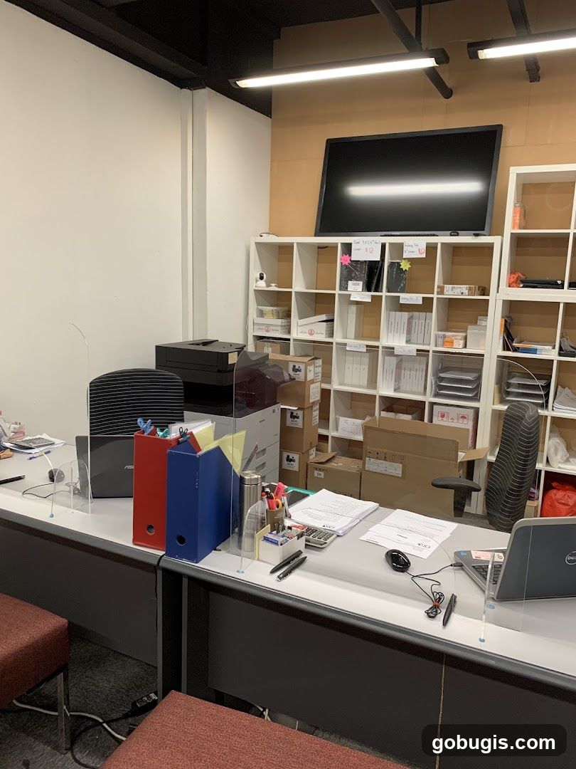 Office Desk with Shelving
