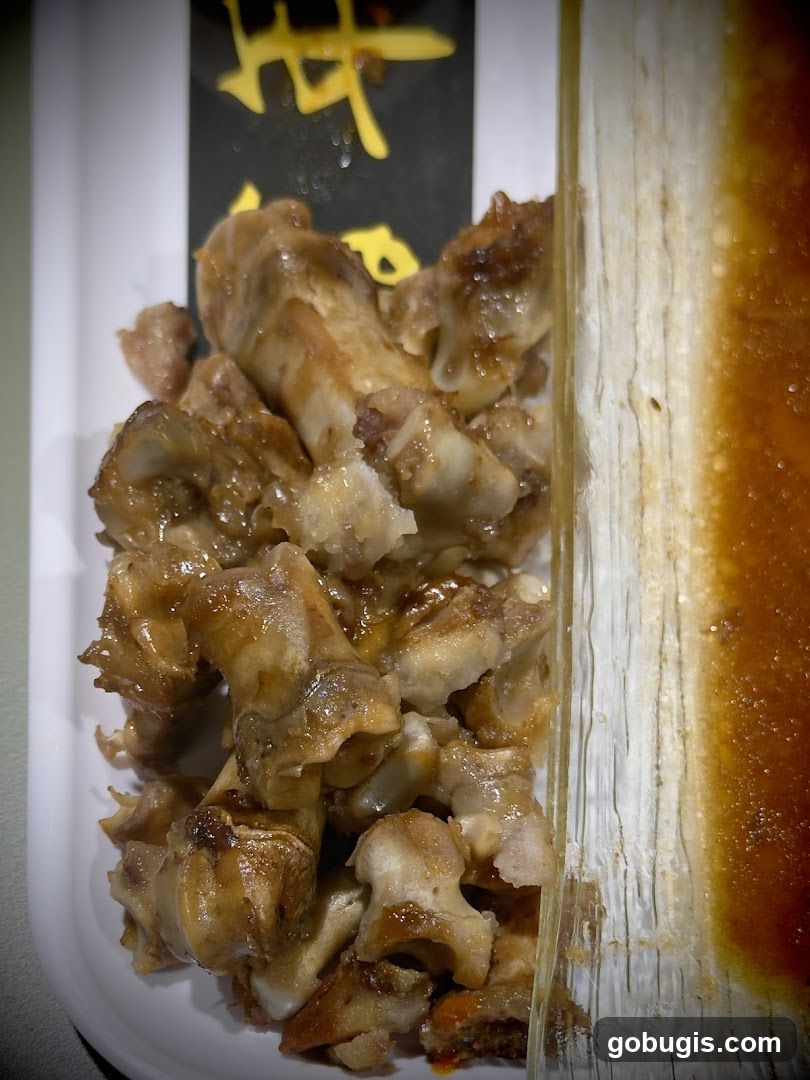 Cooked Bones in a Tray