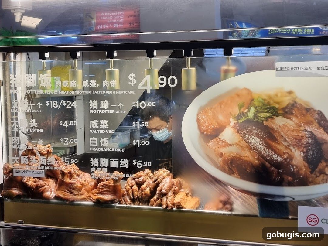 Food stall display