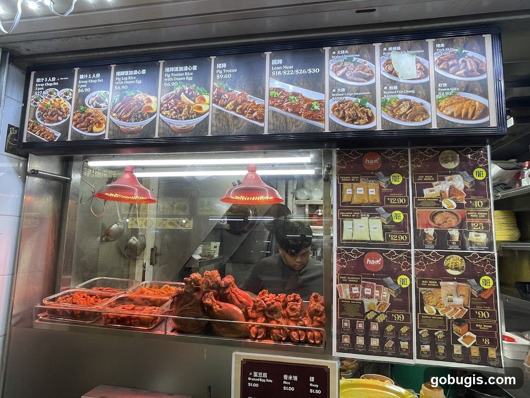 Food Stall Menu and Display