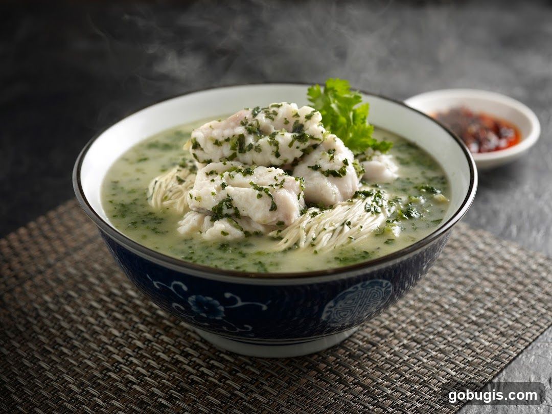 Steamed Fish Soup with Noodles
