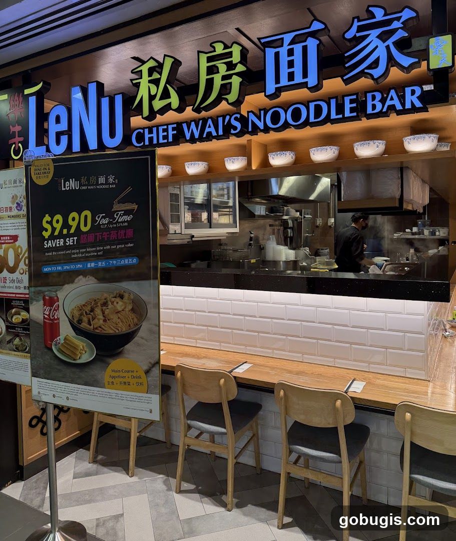 LeNu Chef Wai’s Noodle Bar at Bugis Junction