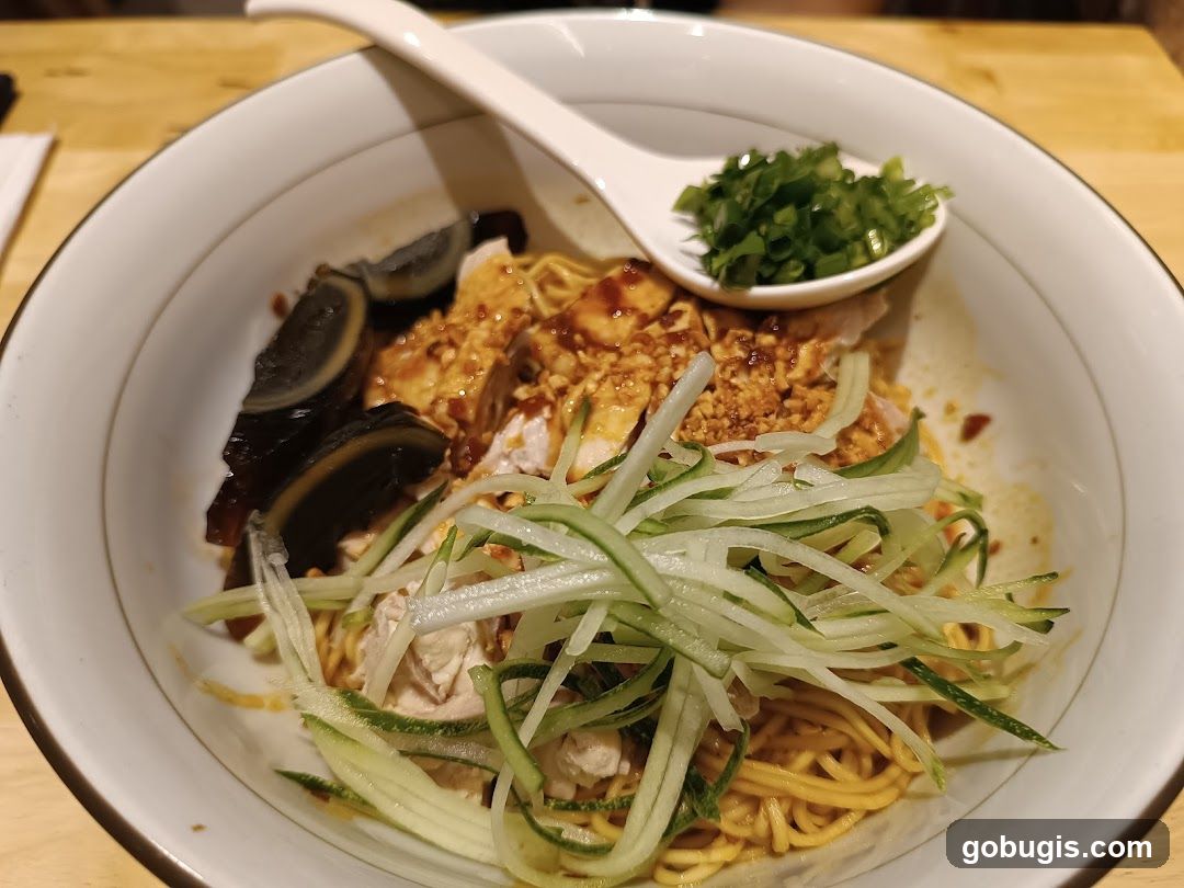 Noodle Dish with Century Egg