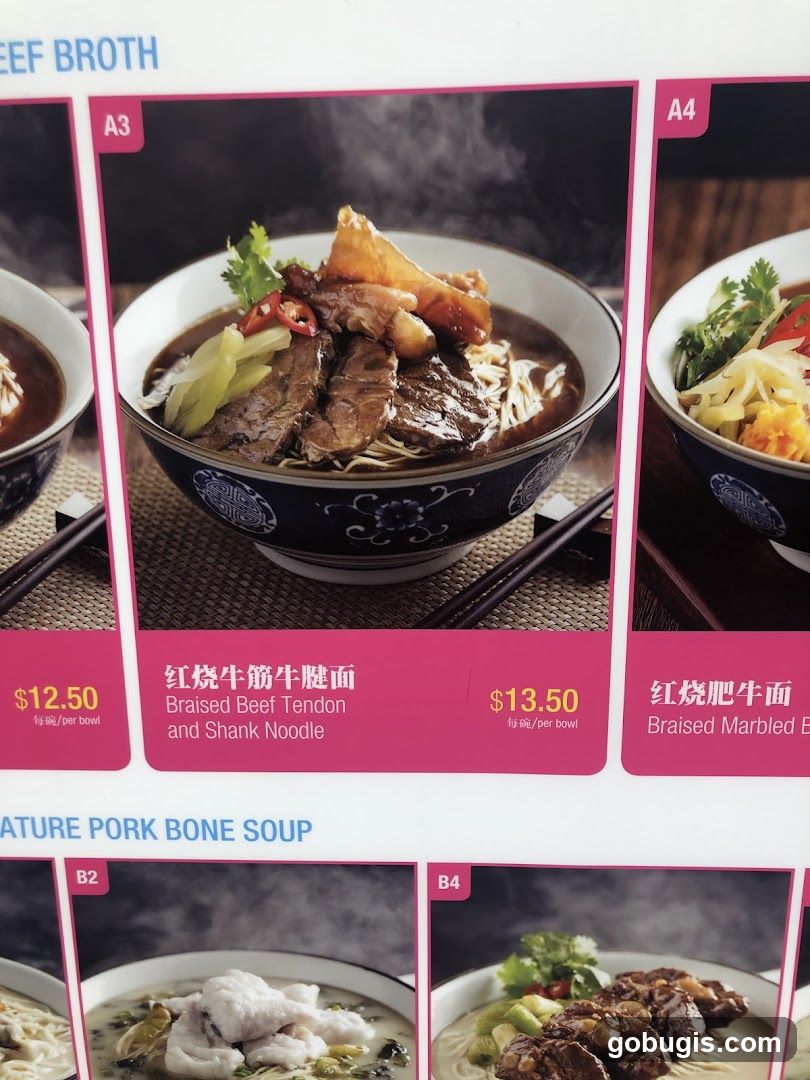 Beef Broth Menu