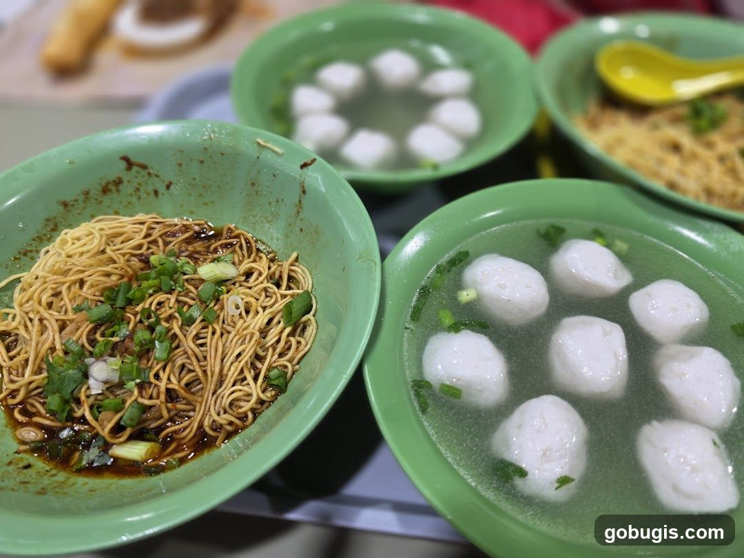 Noodles and Fish Balls