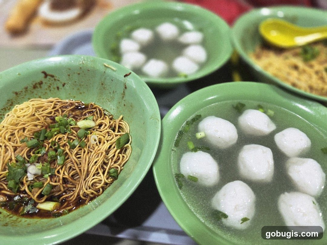 Noodles and Fish Balls