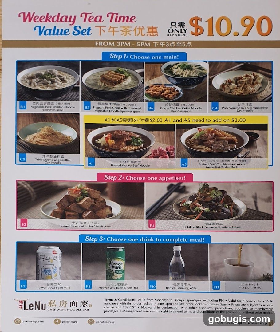 Weekday Tea Time Value Set