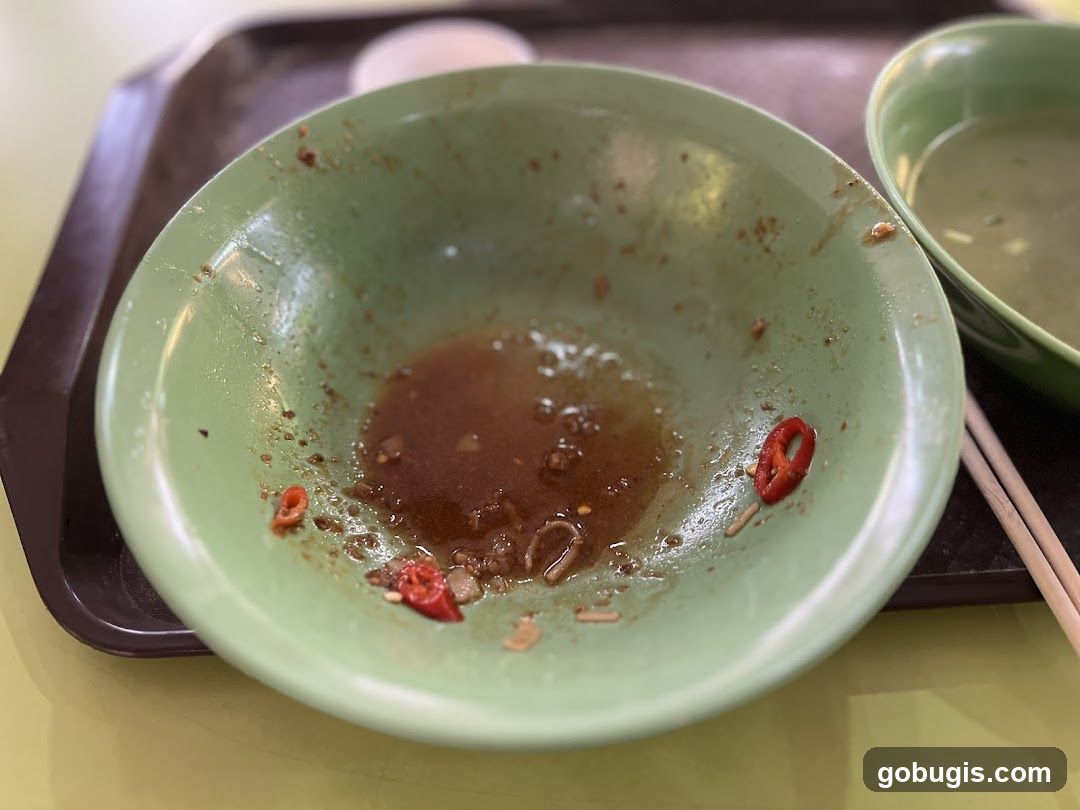 Empty Bowl with Chili Slices