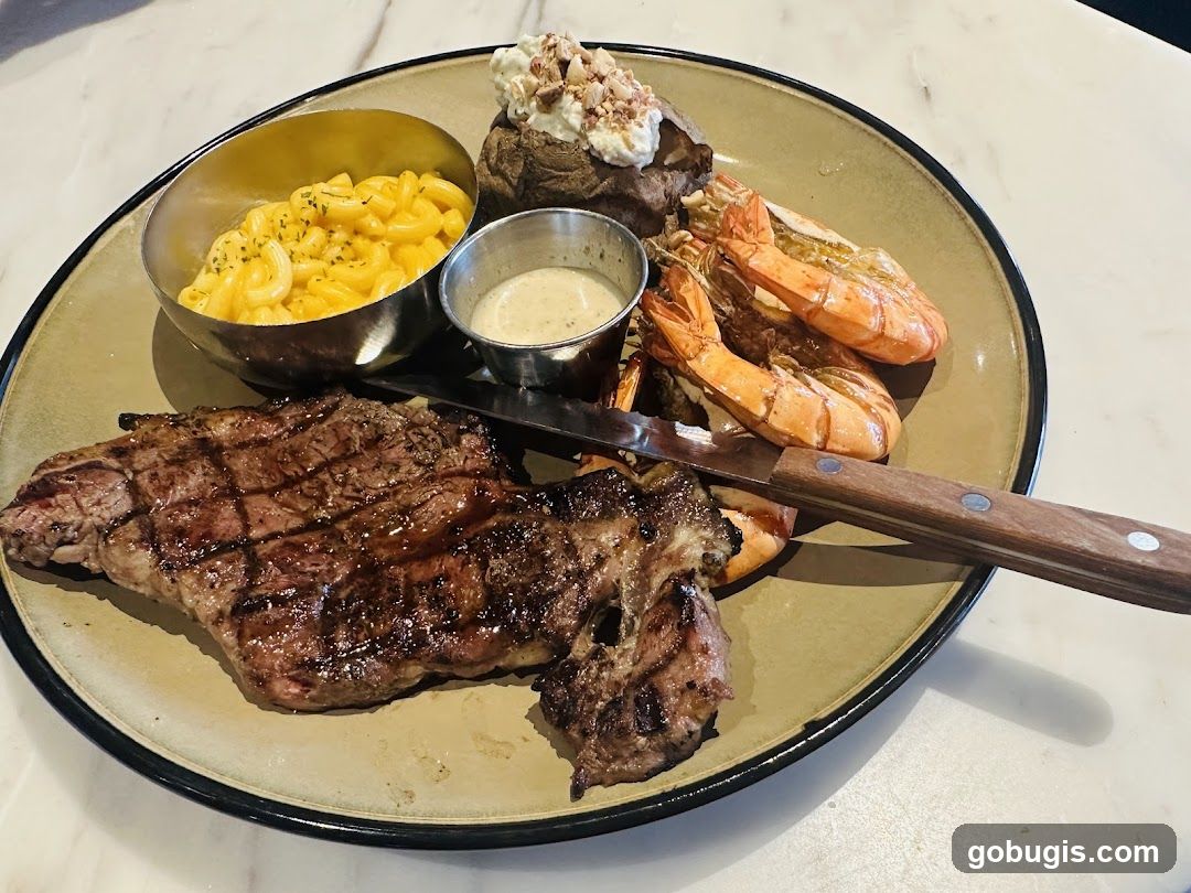 Steak and Shrimp Dinner