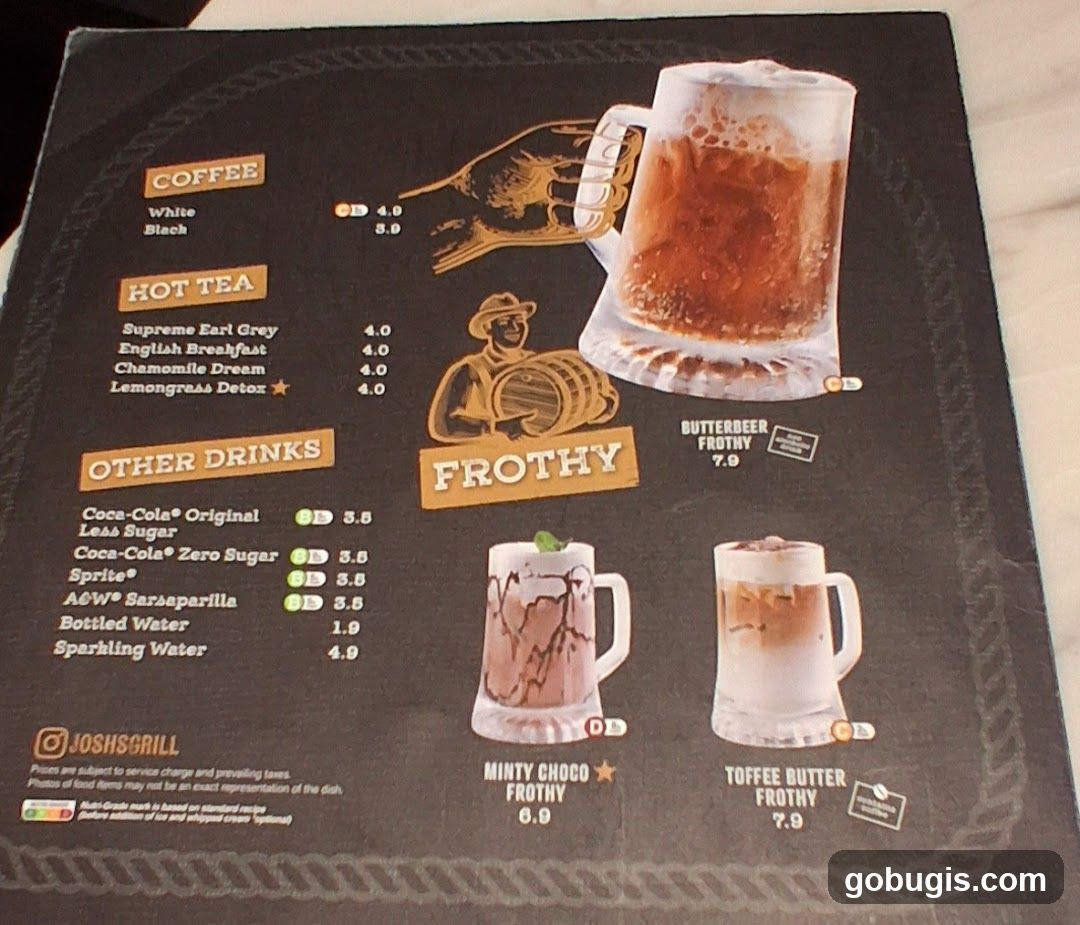 Drinks Menu