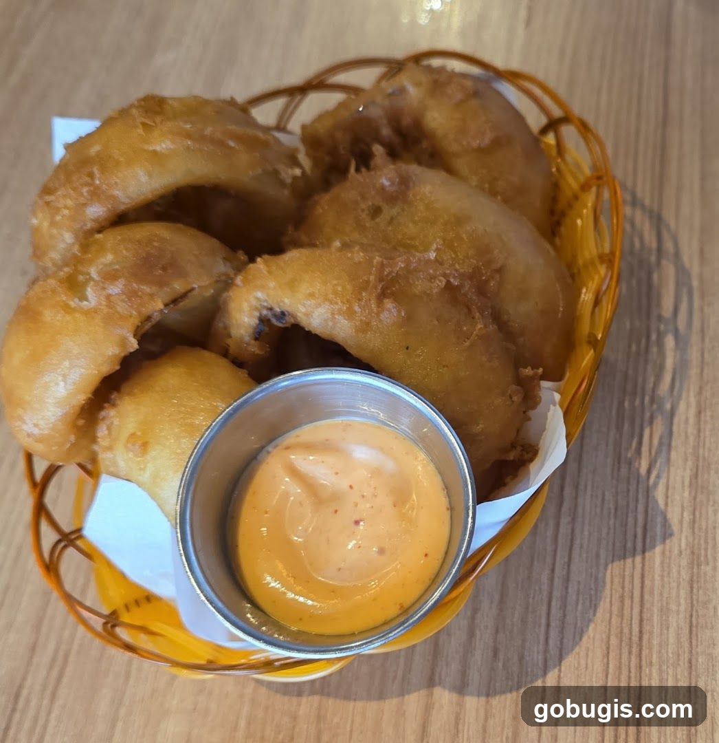 Fried Calamari Rings with Dip