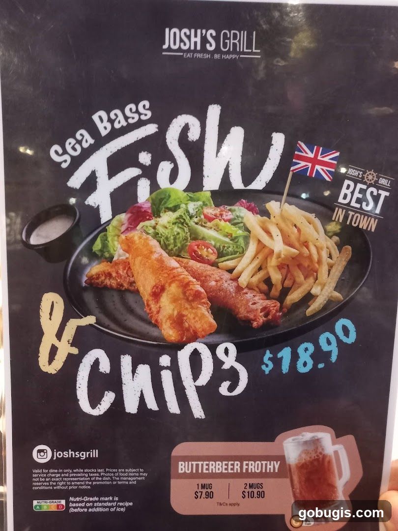 Josh's Grill Menu