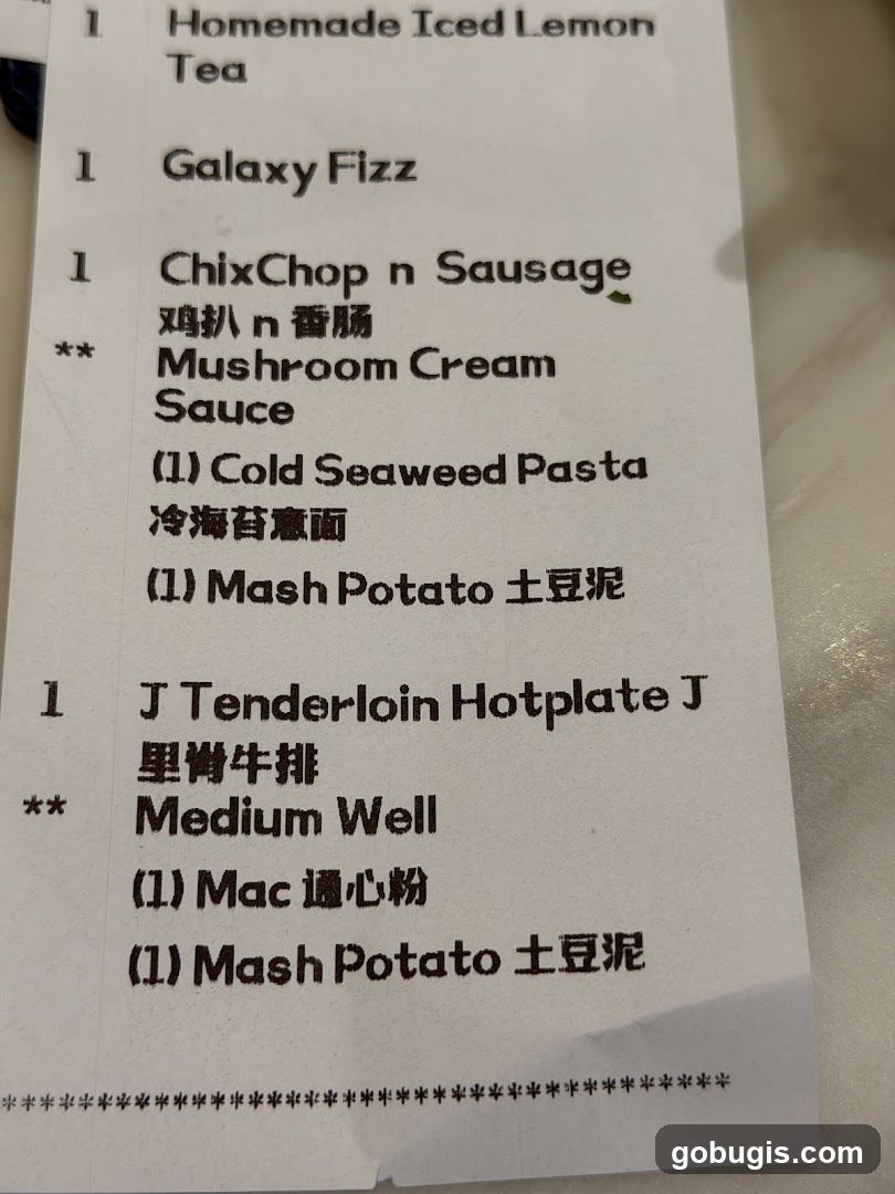 Menu Items