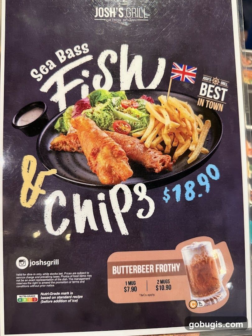 Josh's Grill Menu
