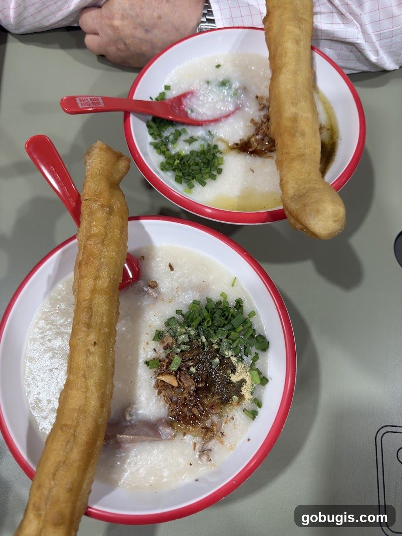 Congee with Fried Dough Sticks